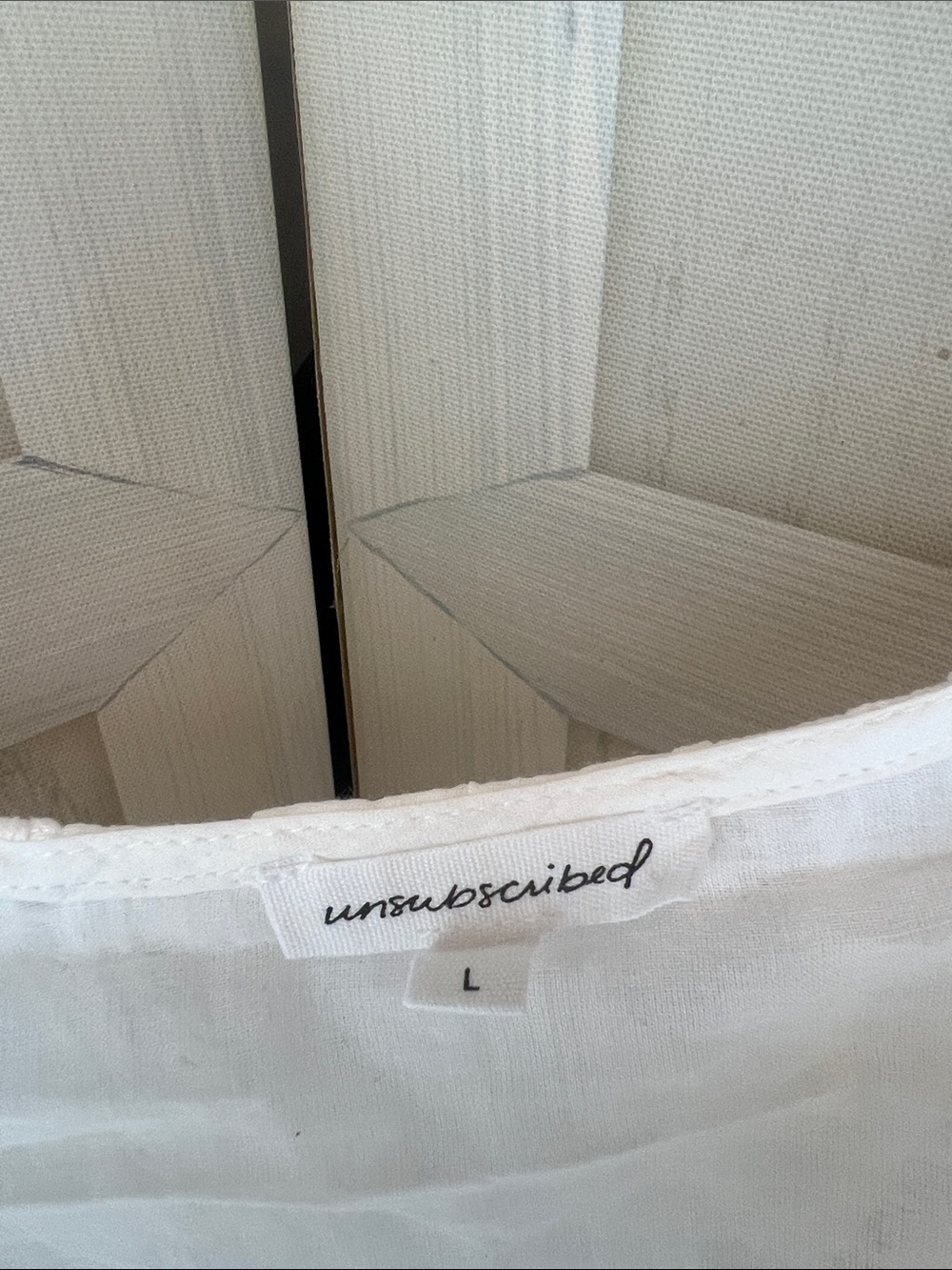 Unsubscribed White Eyelet Mini Dress 100% Cotton - Picture 3 of 12